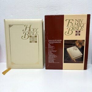 VTG Hardcover NIV New International Version Holy Bible Zondervan Illustrated pad
